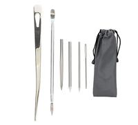 6Pcs Paracord Needle Set, Stainless Steel Parachute Lanyard Braided Bracelets Knitting Tool, Storage Bag, DIY Wooden Frame Platform Accessories, for Sewing School Bags, Travel Bags