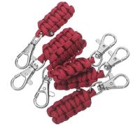 6pcs Paracord Zipper Pulls Replacement Handles for Backpacks and Luggage, Heavy Duty Polyester and Nylon Material with Iron Clasp, Enhanced Bag Recognition for Commuting
