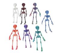 6pcs Particular Polystyrene Skeleton Statistics Joint Accessories Halloween Party Materials Educational Structure Teaching Materials Joint Framework Set