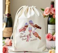6PCS Personalized Hangover Recovery Kit Drawstring Bags,20 pcs Custom Cin Cin Wine Glass Bachelorette Favor Bag - Hangover Kit Favor Bags - Wine Glass Cheers Bag - Girls Trip Bach Weekend Party