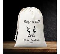 6PCS Personalized Hangover Recovery Kit Drawstring Bags,20 PCS Personalized Bachelorette - Wine Glass Bachelorette Hangover Kit Bags - Custom Bridesmaids Favor - Birthday Survival