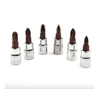 6PCS PH Pozi Bit Socket Set 1/4 Inch Drive for PZ1 for PZ2 PZ3 PH1 PH2 PH3 for General Purpose Repairs
