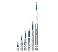 6pcs PH2 Magnetic Screwdriver Bits Set, S6 Alloy Steel Non-Slip Cross Head Drill Bit Assortment 25-150mm for Electric Driver DIY Wood Metal Working