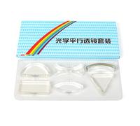 6Pcs Physics Optics Lens Set for Exploring Optical Phenomena Optics Experiment Set for Teachers and Students Optical Experiment Tool