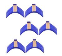 6pcs Pigeon Solid Wood Plastic Perch Cages Nest Dove Stand Frame Hummingbird Pigeon Perch 20 Stands Birds Conure Madera Pet Bird Cage Toys Pigeon Roost Perches Wooden Blue