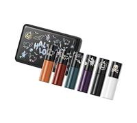 6Pcs Pigmented Matte Lip Glosses Pack Fade Proof NonCracking Design for Extended Wear Day Night Looks Halloween Matte Lip Glosses