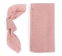 6pcs Pink Napkins Cloth, Cotton Napkin Pink 42 x 42 CM, Cloth Napkins Set of 6, Cheesecloth Napkins for Christmas/Dinners/Weddings/Bar