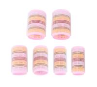 6pcs Pink Plastic Hair Rollers for Women and Daughters