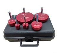 6PCS Pipe Fitting Reamer Kit for PVC CPVC ABS Systems, Carbide Reuse Tool with 3/8 Hex Shaft for 1/2 Inch Drill, 3/4-4 Inch for Drain and Exhaust Pipe