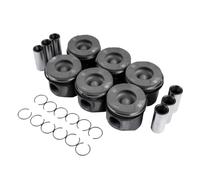 6PCS Pistons with Rings for Ram 1500 and Cherokee WK2 3.0L V6 EcoDiesel Engine 2014-2018 Replacement for OEM 68147230AA