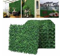 6Pcs Plant Artificial Mat Greenery Wall Hedge Grass Fence Foliage Panel Decor