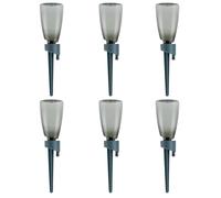 6PCS Plant Watering Devices Plant Waterer With 500ml Bottles Automatic Drip Irrigation Kits Plants Water Spikes for Potted, Indoor Plants (Blue)