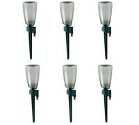 6PCS Plant Watering Devices Plant Waterer With 500ml Bottles Automatic Drip Irrigation Kits Plants Water Spikes for Potted, Indoor Plants (Green)