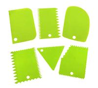 6pcs Plastic Clay Scraper Set Scraping Handle Carved Soft Clay Sculpture Knife Industrial Clay Scraper Sculpture Tool Pottery Tools, Blue(Green)
