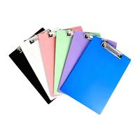 6Pcs Plastic Clipboard, Colorful A4 Clipboard Paper with Holders and Low Profile Clip for Office, Work, Classroom, Business