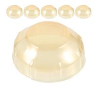 6pcs Plastic Detector Cover Cap 10.5x10.5x4cm for Kitchens | Beige Impact Guard, No-Tool Fitting, Helps Extend Service Life, Suitable for Restaurants, Conference Rooms and Managers