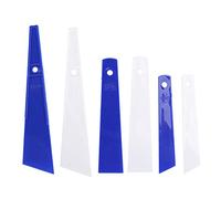 6pcs Plastic Glue Tool Smear Glue Scraper Glue Smear Sticks Glue Applicator, Putty Set DIY Leather Craft Tool Smear Glue Scraper, Leather Tools Apply to Hand Made Leather Crafts