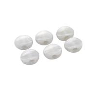 6pcs Plastic Guitar Tuning Pegs Buttons Tuners Head Button Handle Button Small Concave Hand Electric Guitar Button Head Guitar Parts(White)
