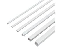 6pcs Plastic Hollow Rod ABS Square Tube Length 10CM, For Sand Table Architectural Model Landscape Decoration Mix Pack