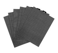 6pcs Plastic Mesh Canvas Sheets, 28x21cm/11x8.2in 14 CT Black Plastic Screen Eye Mesh DIY Crochet Projects for Embroidery Making Crafts