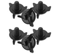 6pcs Plastic Motorcycle Helmet Screws, 6mm Thread Visor Replacement | Fits Full-face Helmets, Tool-turn Installation, Sl inish, for Riders and Off-road Use