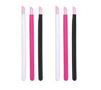 6pcs Plastic Nail Art Pen for Cuticle Removal and False Nail Shaping
