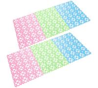 6pcs Plastic PET Foot Pad Mat for Rabbit Cage Bottom, Cut to Size | Hollow Design with Holes, Smooth Surface and Stable Footing, Easy Maintenance for Hamsters and Ferrets