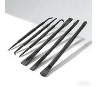 6PCS Plastic Pry Bar & Pick Hook Set, Double-Ended Non-Marring ABS Tools with Case for Safe Removal, Automotive Trim & Appliance Repair