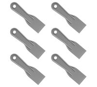 6pcs Plastic Putty Knife, Flexible Putty Filler Filling Scraper Wall Wallpaper Scraper Accessory Tool for Repair Spackling Spackle Patching Plastering and Painting(Grey)