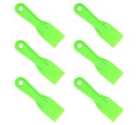 6pcs Plastic Putty Knife, Flexible Putty Filler Filling Scraper Wall Wallpaper Scraper Accessory Tool for Repair Spackling Spackle Patching Plastering and Painting(Green)
