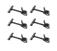 6PCS Plastic Rotatable POP Clip-on Style Merchandise Sign Display Clip Tag Holders Commodity Sign Price Tag Label Display Clip Advertising Clip (Black)