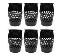 6PCS Plastic Snooker Basket, Durable Billiard Ball Storage Pocket, Hanging Under Table Design for Home and Pool Hall Use, Set of 6 Web Pockets in 3 Sizes (20CM)