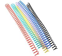 6Pcs Plastic Spiral Binding Coils - Assorted Colors - Cuttable Binder Rings for DIY Notebooks, Planners, Scrapbooks, and Documents