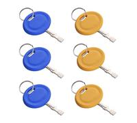 6Pcs / Plot Cycling Grass Grasscutter Replacement Access Accuracy Constructed Sharpeners with 7 Permanent Keychain Attachments Heat Immune Combine Igniting Access