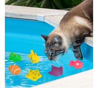 6pcs Portable Cat Water Toy, Cat Pool Toys, Pet Kitten Swimming Bathing Fish Toy, Interactive Fish Toys For Cat Pool, Cat Water Pad Fish Toy, Cat Fish Toy In Water, For Indoor Bored Cats To Play