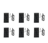 6pcs Portable Solar Panel Charger 2.5W 5V Solar Charging Panel TYPE-C Power Supply Board for Outdoor Enthusiasts and Travelers