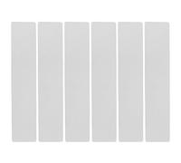 6pcs Portable Tennis Court Line Markers for Badminton and Training | Tpe, White Finish, Non Slip Shock Absorption, Easy Installation, Outdoor Sports Practice, Court Accessories