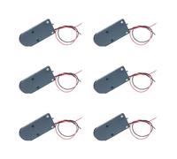 6PCS Power Button Equipped Coin Cell Holder Durability Housing Box for Small Electronic Devices Battery Clip