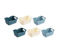 6pcs Pp Desktop Organizing Cosmetic Box Storage Case | Sundries Storage Box, Storage Basket, Good Sealing for Small Ornaments and Batteries, Back to School Decorations