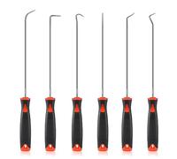 6pcs Precision Pick and Hook Set (240mm), Sexyhot Car Auto Oil Seal Puller/Gasket Picks Set Tool, Long Reach Precision Pick Tool