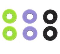 6PCS Precision Rings Control Accessories for Kontrol Freek Xbox Series X One Thumb Grips PlayStation PS4 PS5 Switch Pro Enhance Game and Sensitivity Accuracy Controller Ring Green & Blue & Purple