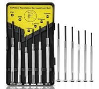 6Pcs Precision Screwdriver Set - Mini Screwdriver Set with Pocket Size Carrying Case/Precision Tool Kit Mini Slotted for Watch, Glasses Repair (6Pcs)