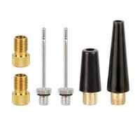 6PCS Presta Valve Adapter Set - Bike Pump Adaptor - Brass Air Nozzle - Schrader Valve Converter - Bicycle Tire Pump Accessories for Bike Pumps