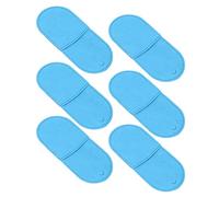 6pcs Professional Amblyopia Eye Patches for Lazy Eye Treatment Medical Grade Soft Comfortable Full Coverage Design Blackout Protection Blocks All Vision Nonwoven Material 12x5.5cm (Blue)