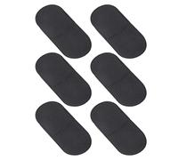 6pcs Professional Amblyopia Eye Patches for Lazy Eye Treatment Medical Grade Soft Comfortable Full Coverage Design Blackout Protection Blocks All Vision Nonwoven Material 12x5.5cm (Black)