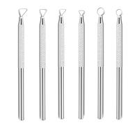 6Pcs Professional Clay Sculpting Tools Set - Wire Loop Tools for Pottery, Air Dry Clay & Ceramics | Metal Carving, Embossing & Detailing Kit | Ideal for Artists, Beginners & Crafters