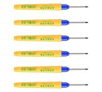 6Pcs Professional Long Nose Marking Pen Quick Dry for Construction Drill Hole Projects Industrial Markers