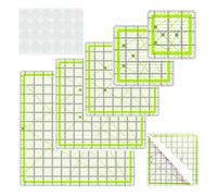 6Pcs Professional Sewing Ruler Set Clear Acrylic Quilting Patchwork Stencils Measuring Tool for Fabric Cutting Square Quilting Set