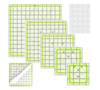 6Pcs Professional Sewing Ruler Set Clear Acrylic Quilting Patchwork Stencils Measuring Tool for Fabric Cutting Clear Acrylic Sewing