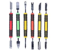 6Pcs Pry Tool, Double End Pry Tool Set for Phone Laptop Repairing, Opening Disassemble Tool, Adopt High Quality Materials of Metal and Silicone.